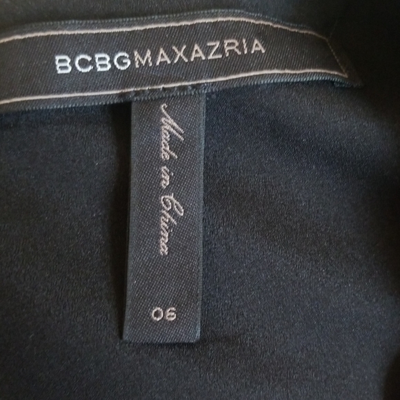 BCBG Dress Black High Low Size 6 - Picture 4 of 4